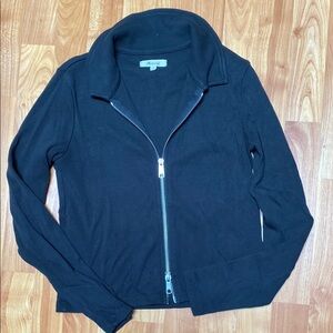 Madewell small Black Zip-Up sweatshirt